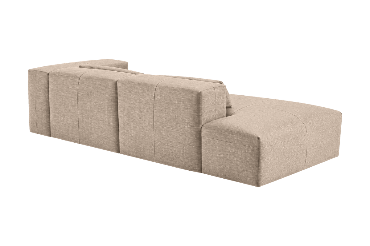 Jasmine Left Chaise Sofa in Roni Pine Nut