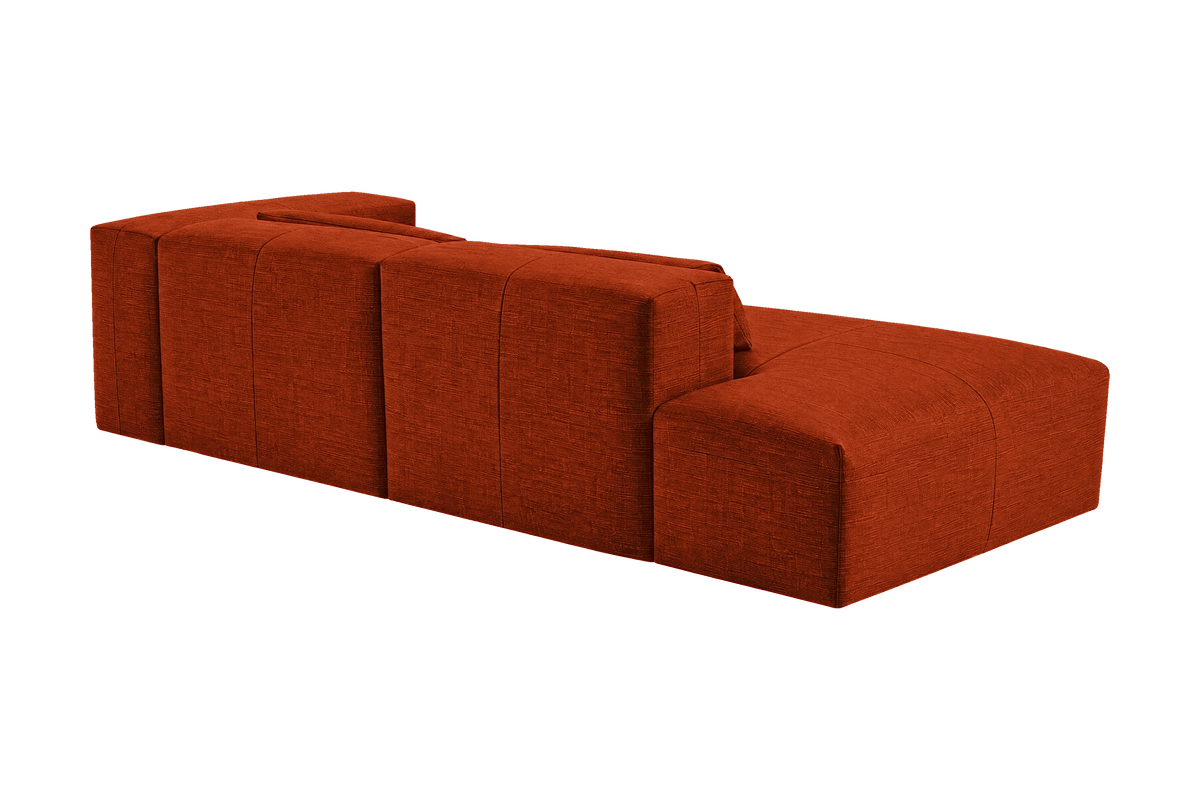 Jasmine Left Chaise Sofa in Roni Poppy