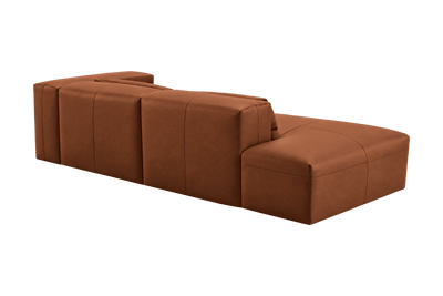 Jasmine Left Chaise Sofa in Momo Porto