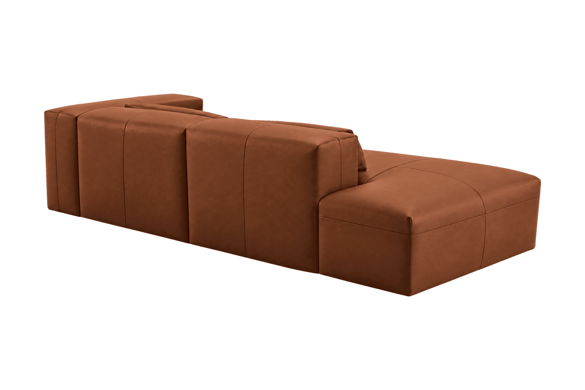 Jasmine Left Chaise Sofa in Momo Porto