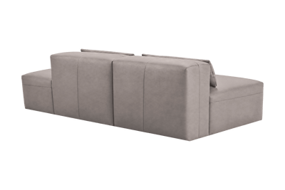 Jasmine Right Chaise Open Sofa in Momo Ash