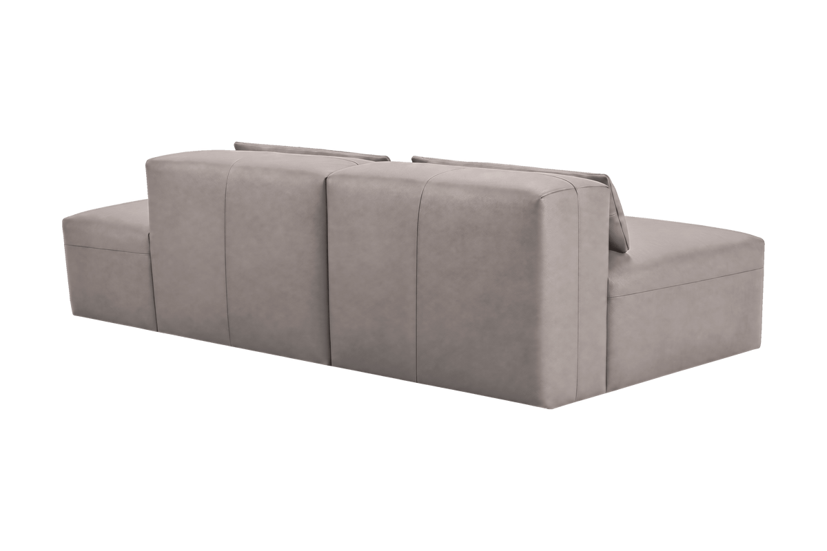 Jasmine Right Chaise Open Sofa in Momo Ash