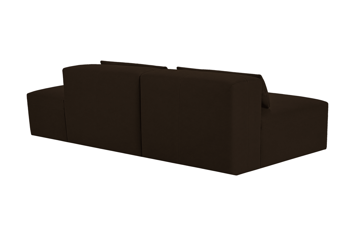 Jasmine Right Chaise Open Sofa in Marfa Charcoal