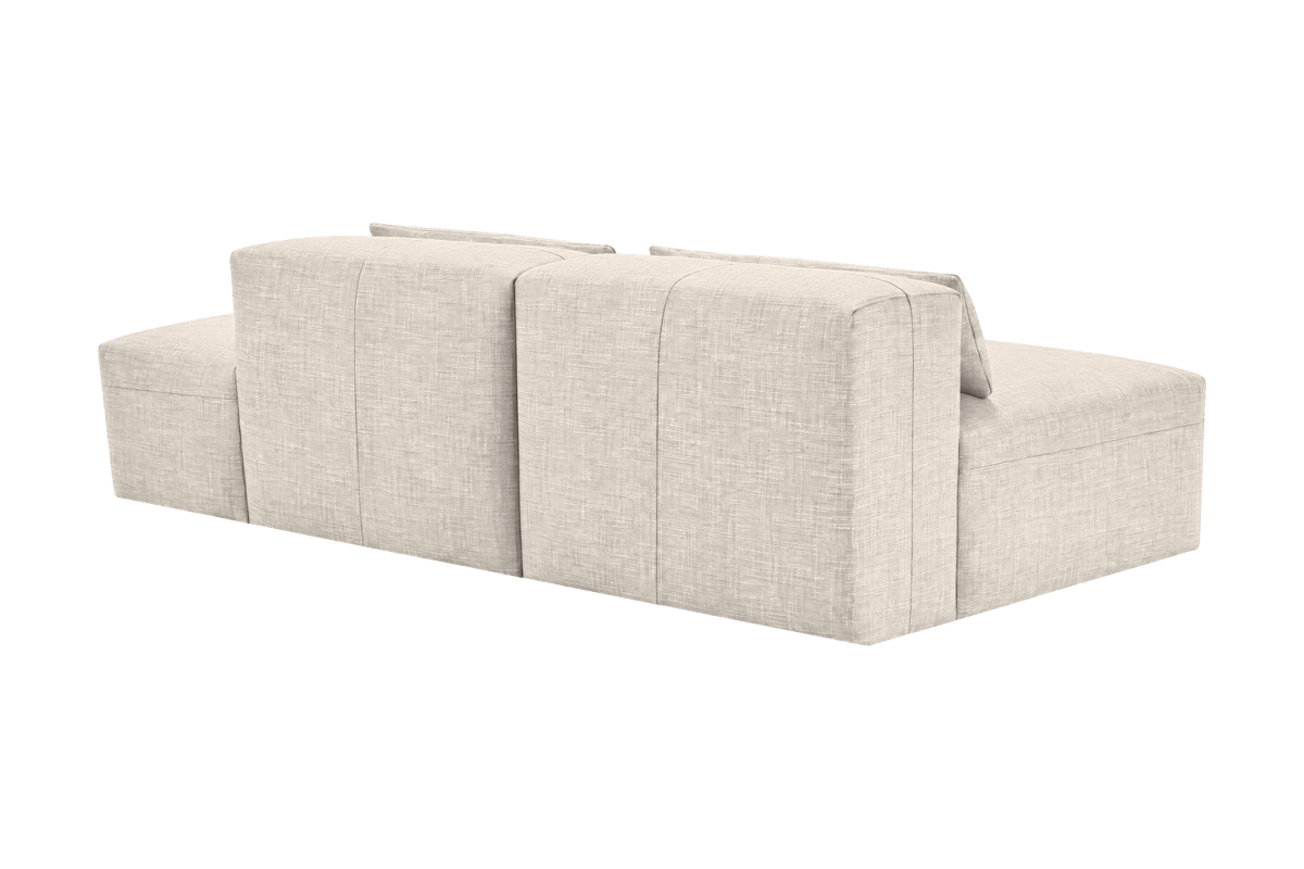 Jasmine Right Chaise Open Sofa in Mosquito Cracker