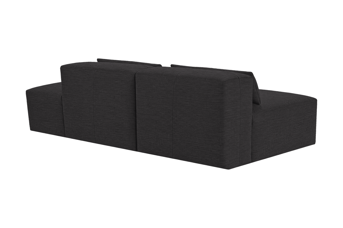 Jasmine Right Chaise Open Sofa in Roni Ember