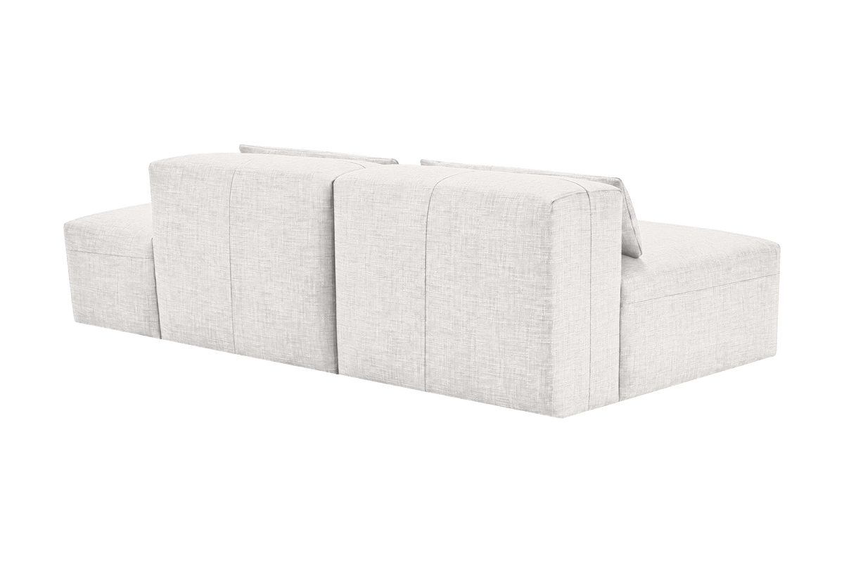 Jasmine Right Chaise Open Sofa in Mosquito Foam