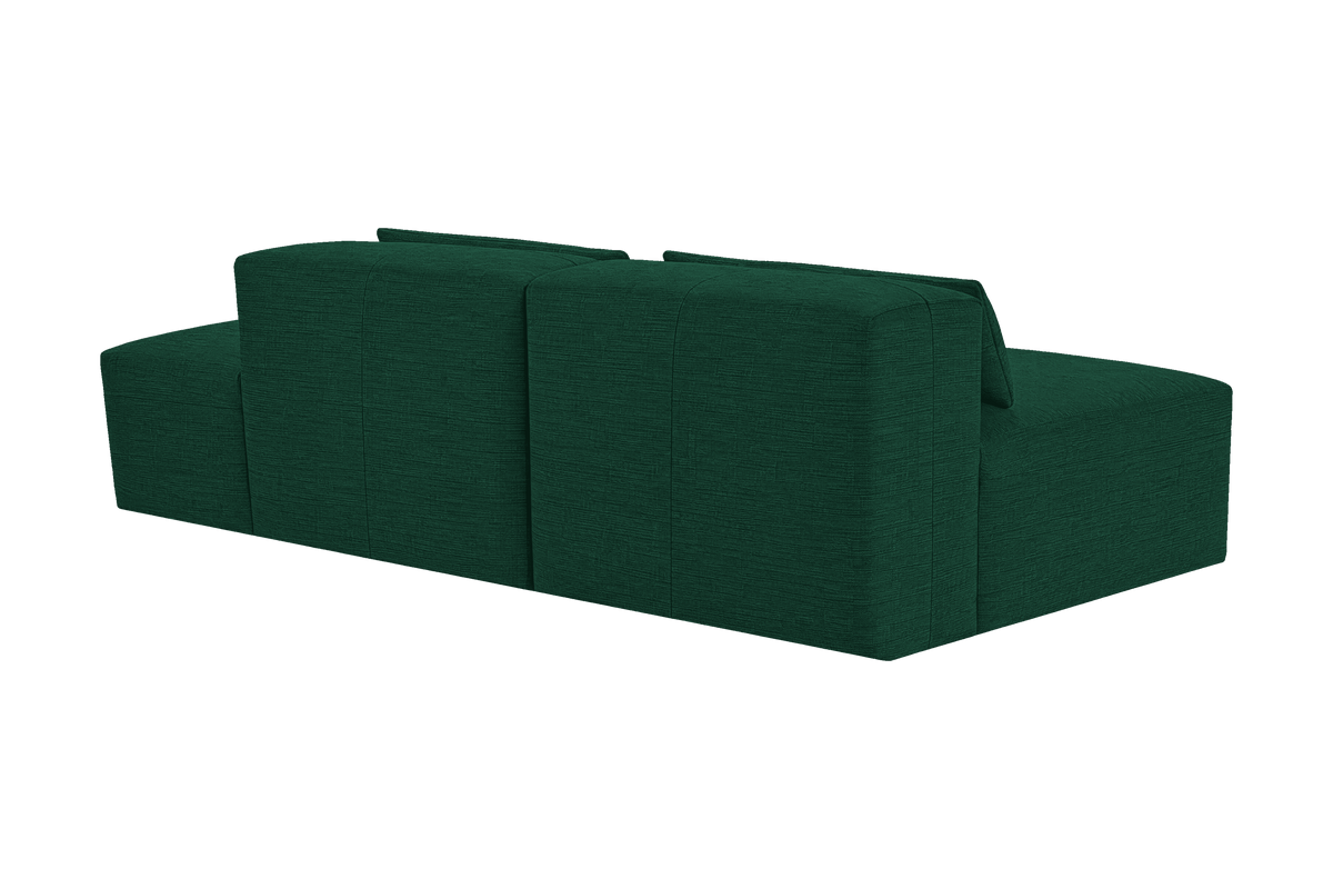 Jasmine Right Chaise Open Sofa in Roni Frog