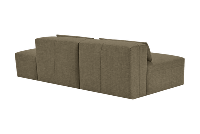 Jasmine Right Chaise Open Sofa in Mosquito Malibu