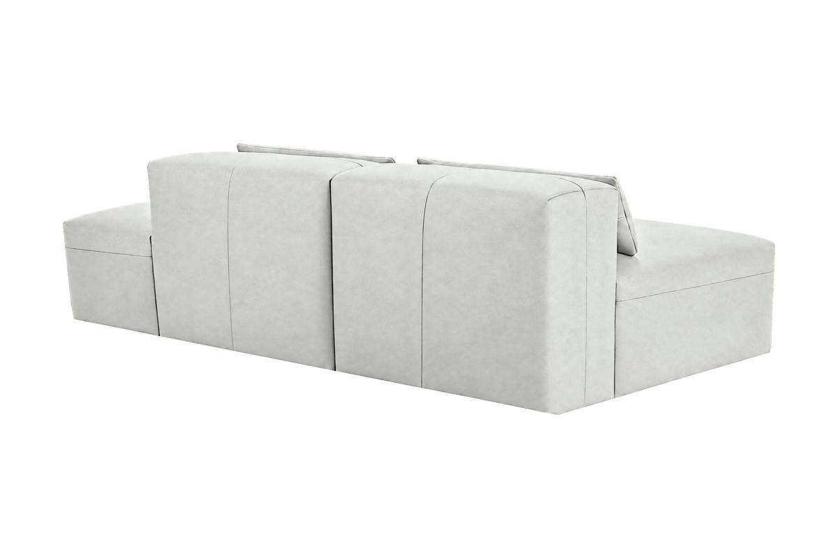 Jasmine Right Chaise Open Sofa in Felix Milky