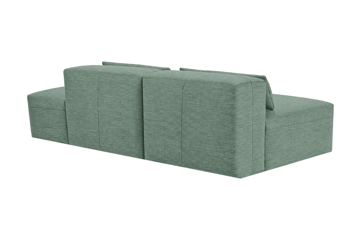 Jasmine Right Chaise Open Sofa in Roni Nane