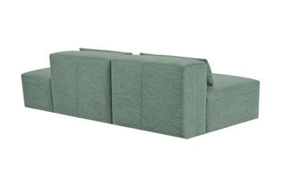 Jasmine Right Chaise Open Sofa in Roni Nane