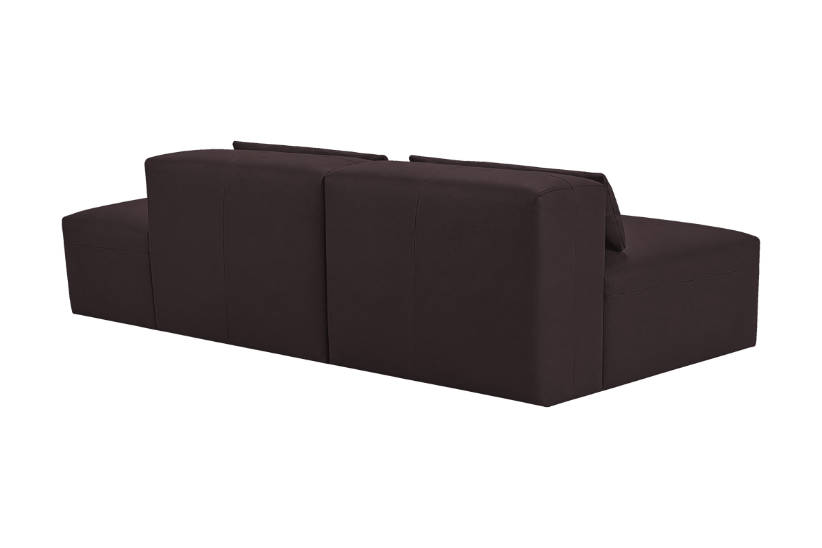Jasmine Right Chaise Open Sofa in Momo Rollie
