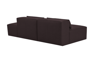 Jasmine Right Chaise Open Sofa in Momo Rollie