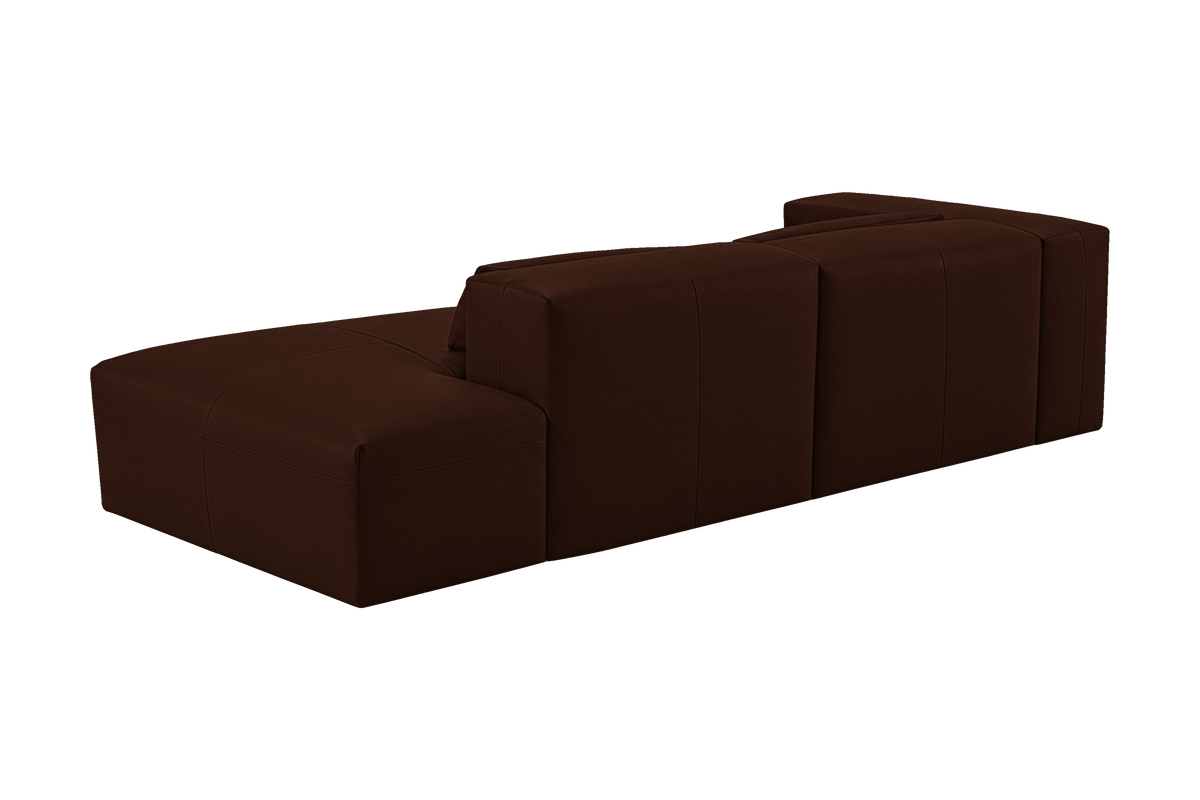Jasmine Right Chaise Sofa in Momo Biscuit