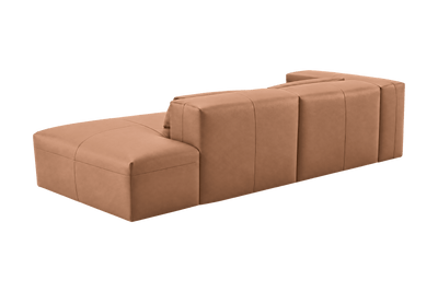 Jasmine Right Chaise Sofa in Momo Camel