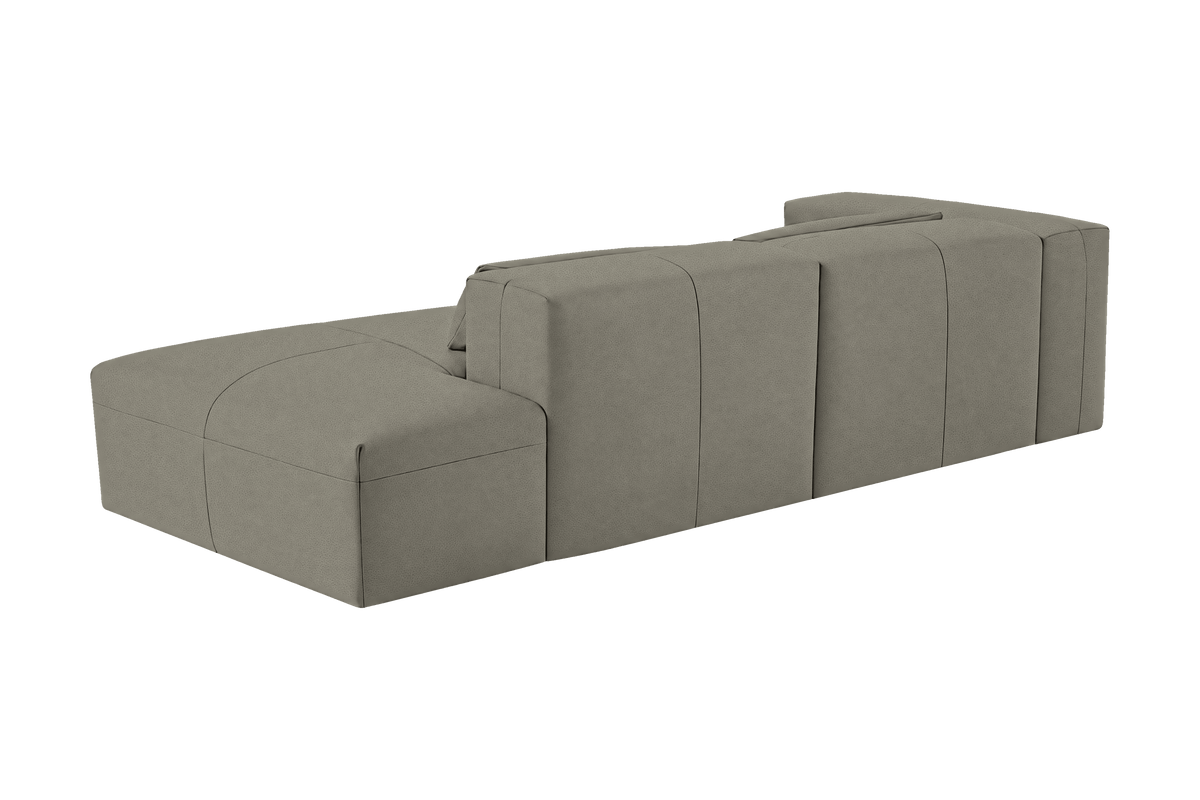 Jasmine Right Chaise Sofa in Felix Glace