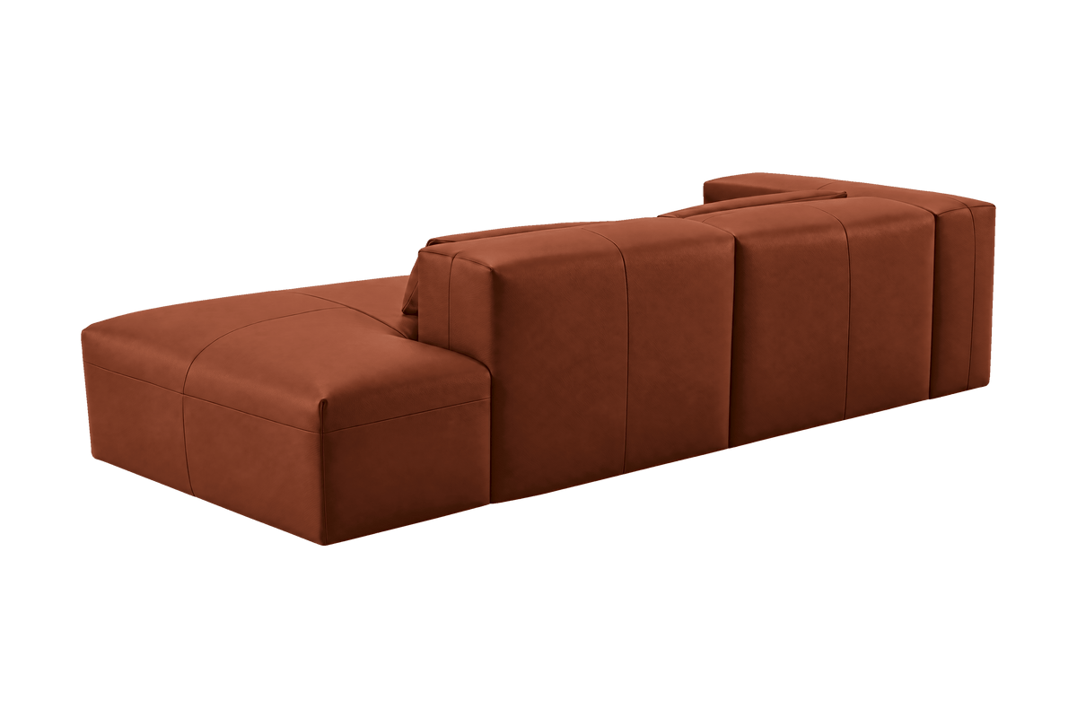 Jasmine Right Chaise Sofa in Momo Grower