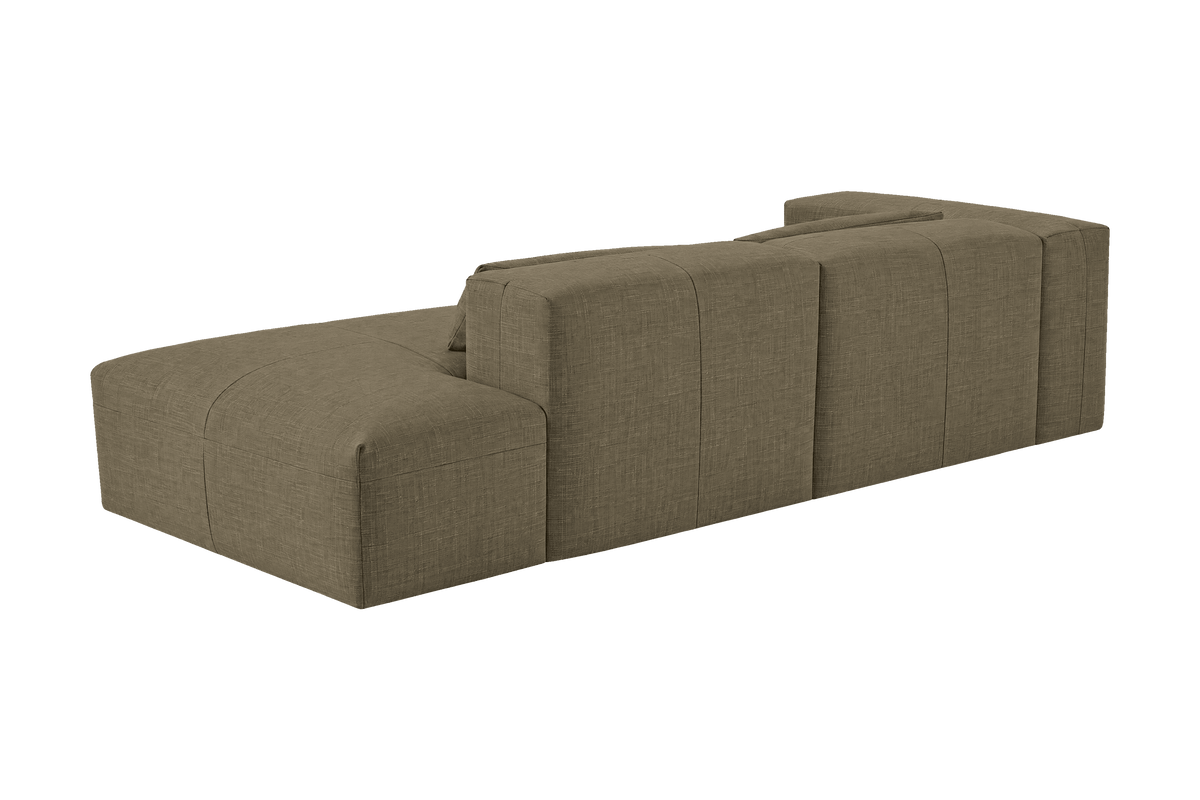 Jasmine Right Chaise Sofa in Mosquito Malibu