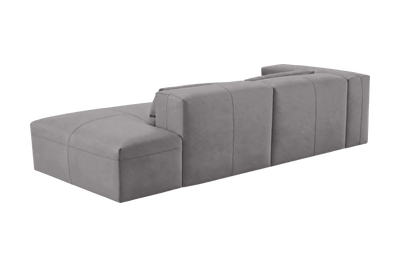Jasmine Right Chaise Sofa in Dante Meteor