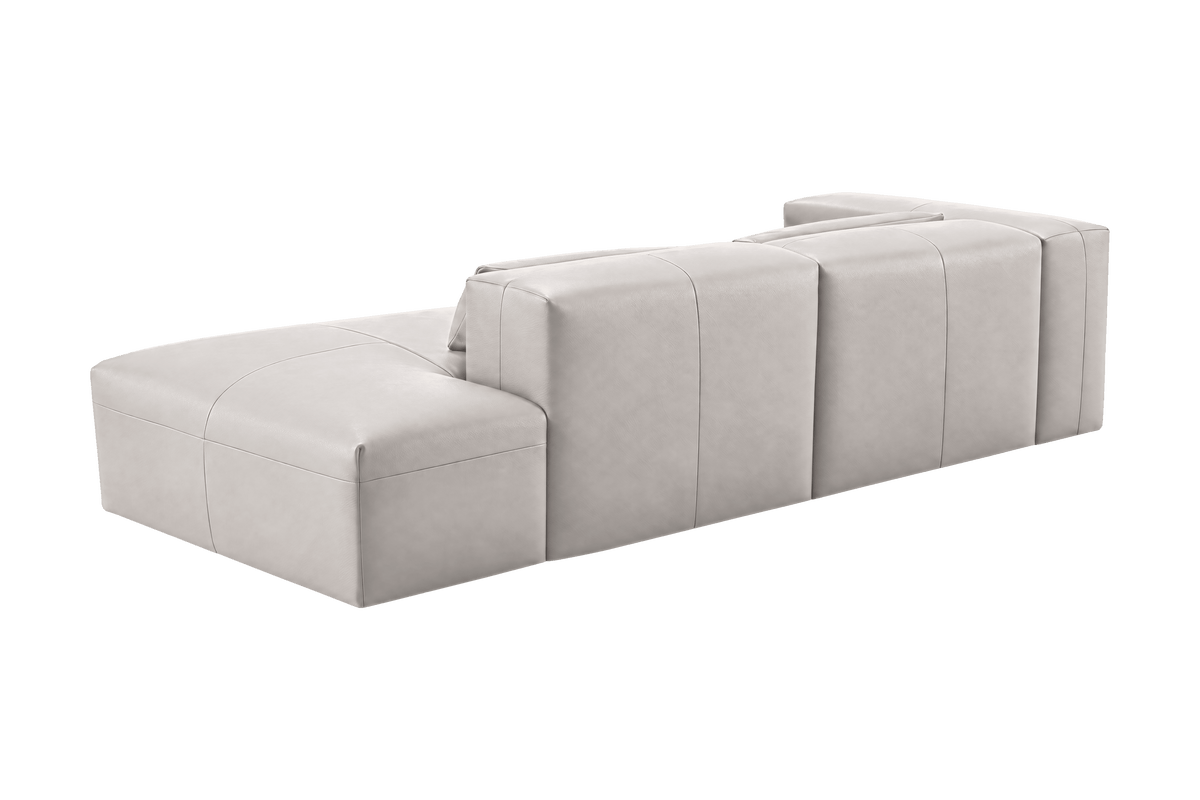 Jasmine Right Chaise Sofa in Momo Milky
