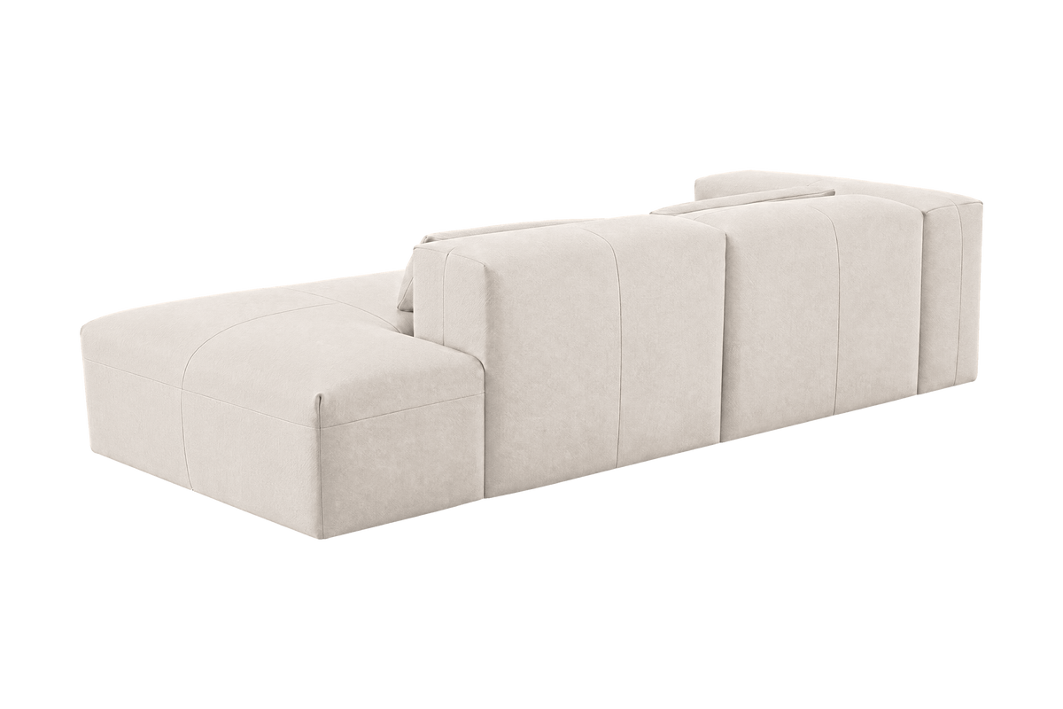 Jasmine Right Chaise Sofa in Fresco Milky