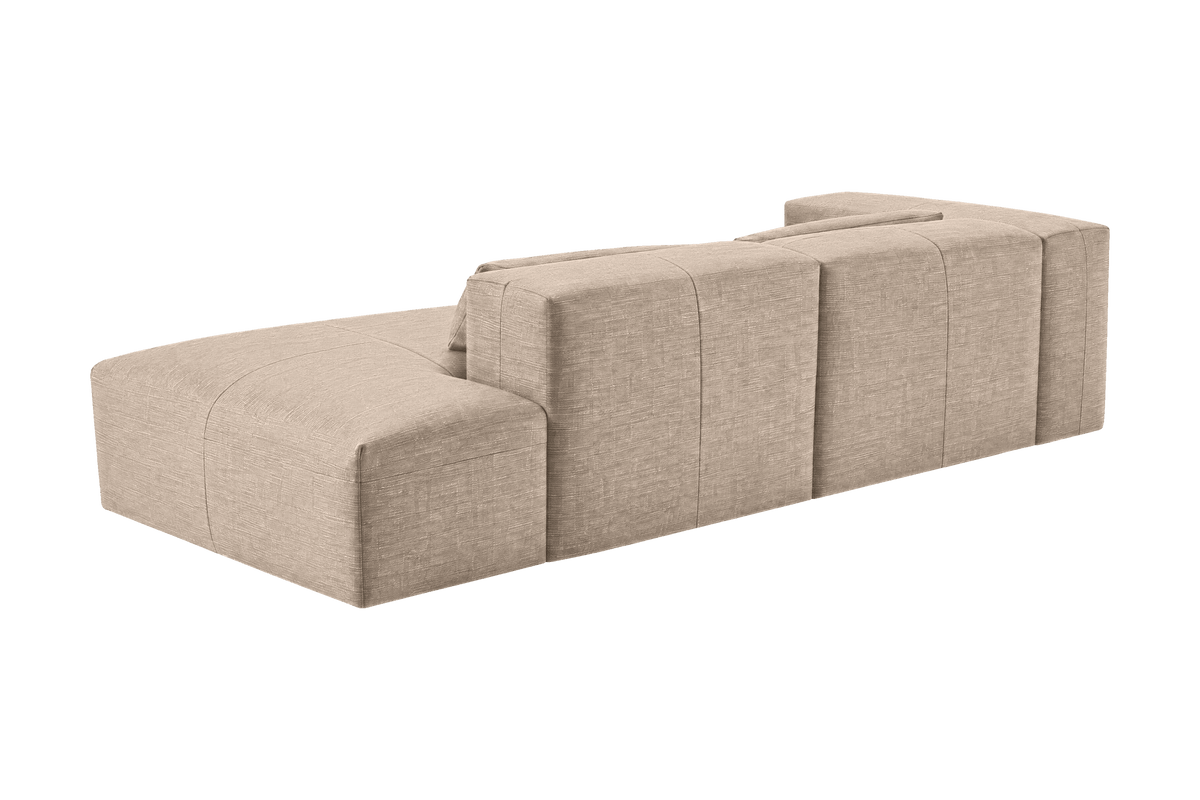 Jasmine Right Chaise Sofa in Roni Pine Nut
