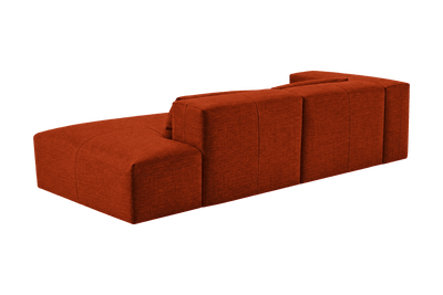 Jasmine Right Chaise Sofa in Roni Poppy