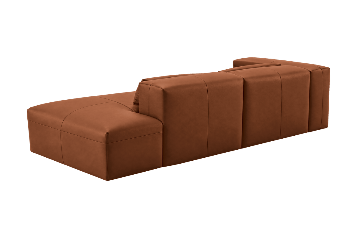 Jasmine Right Chaise Sofa in Momo Porto