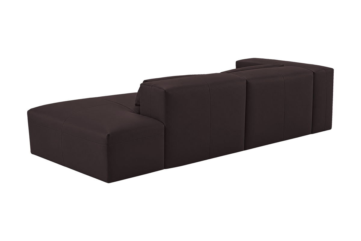 Jasmine Right Chaise Sofa in Momo Rollie