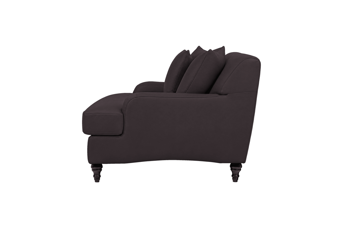Senia Cuddle Chair in Dante Charcoal