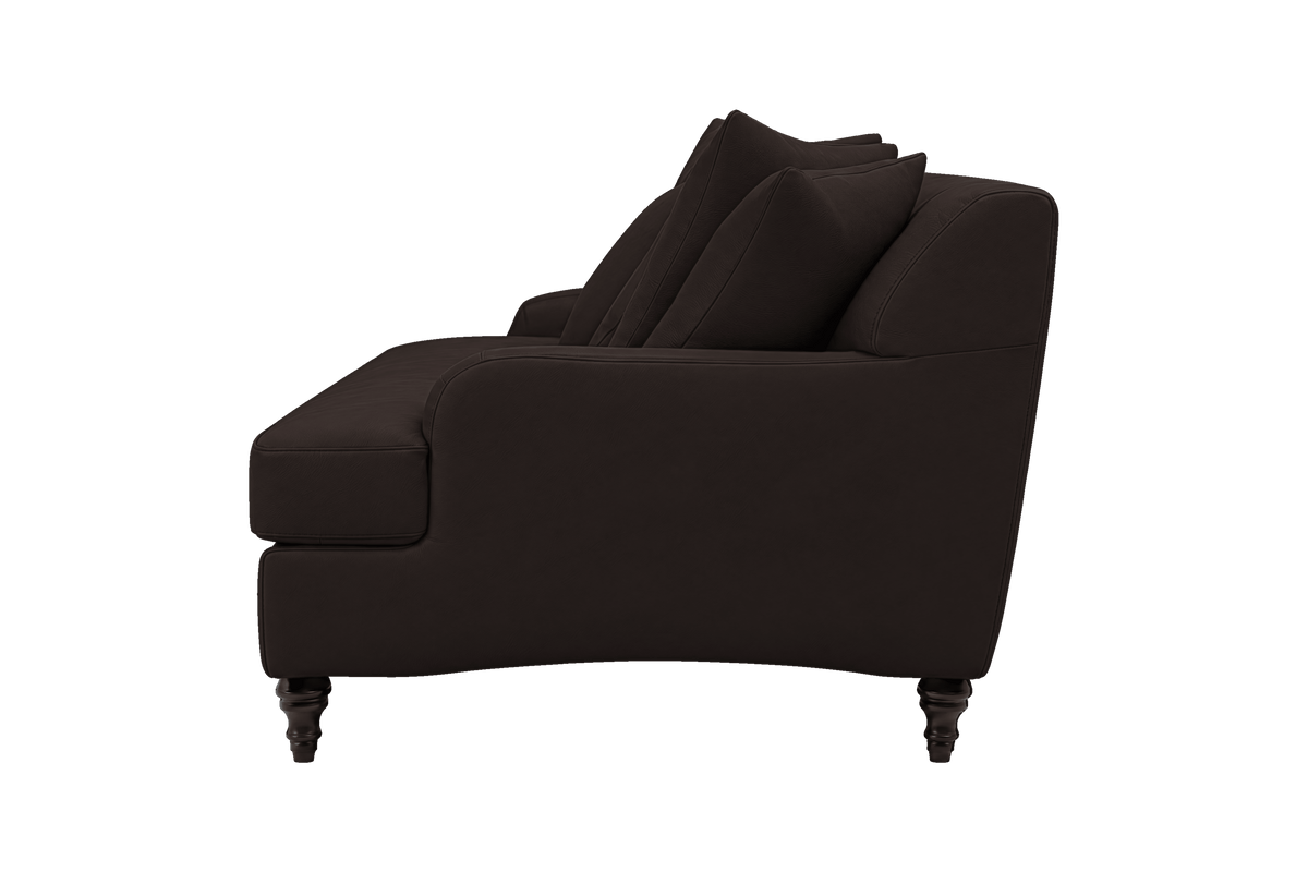 Senia Medium Sofa in Dante Ebony
