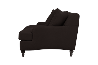 Senia Small Sofa in Dante Ebony