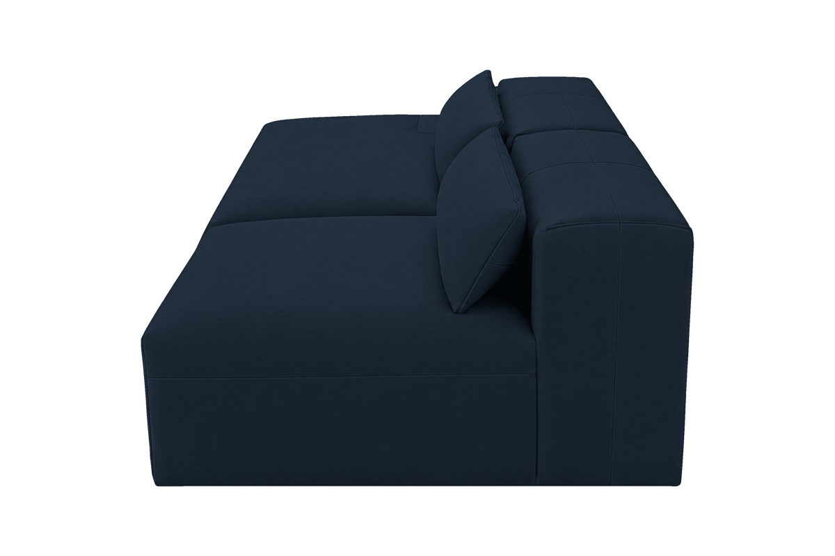 Jasmine Left Chaise Open Sofa in Dante Aqua