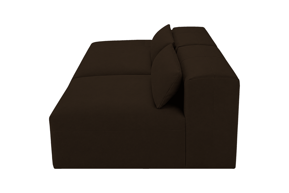 Jasmine Left Chaise Open Sofa in Marfa Charcoal