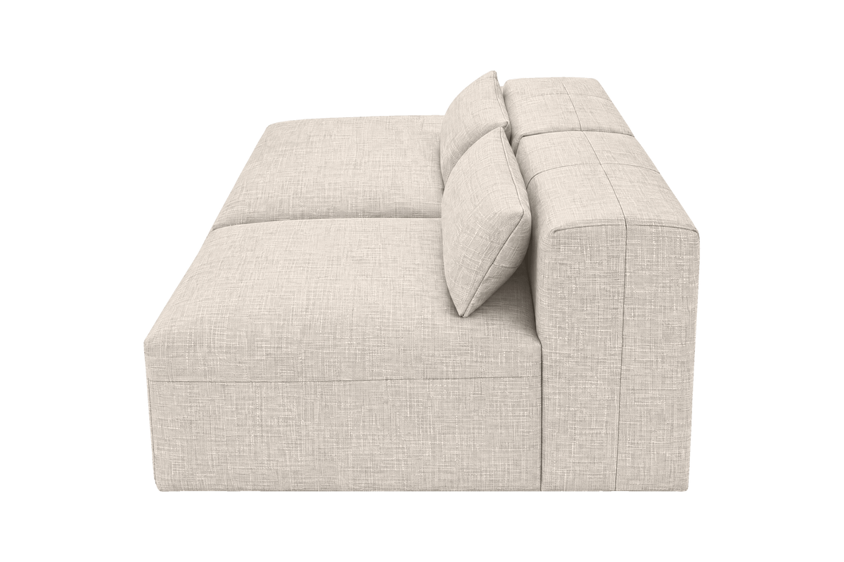 Jasmine Left Chaise Open Sofa in Mosquito Cracker