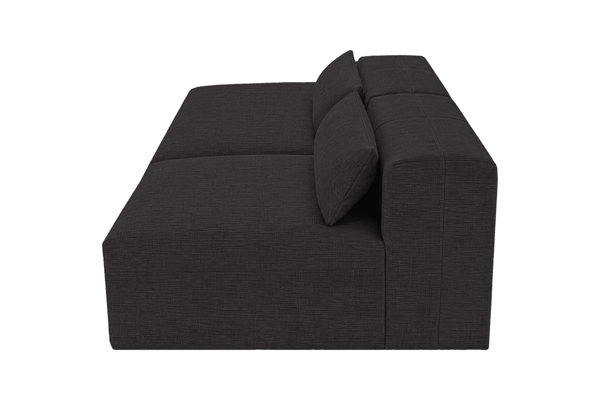 Jasmine Left Chaise Open Sofa in Roni Ember