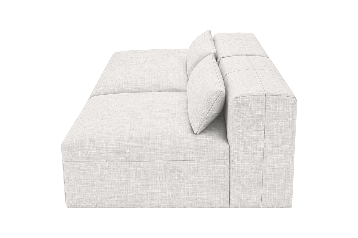 Jasmine Left Chaise Open Sofa in Mosquito Foam