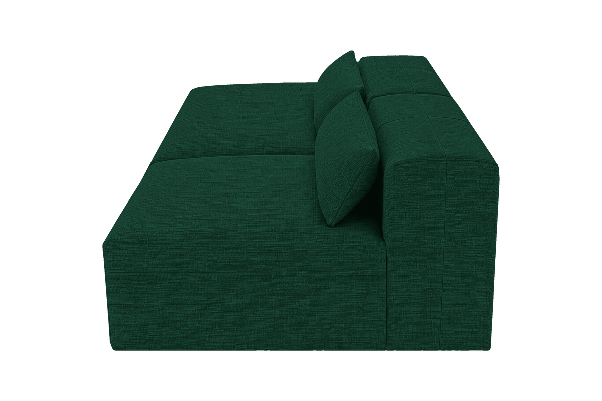 Jasmine Left Chaise Open Sofa in Roni Frog