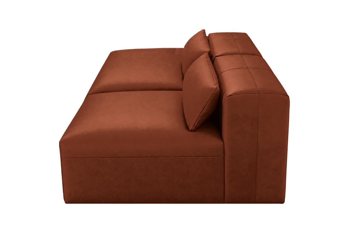 Jasmine Left Chaise Open Sofa in Momo Grower