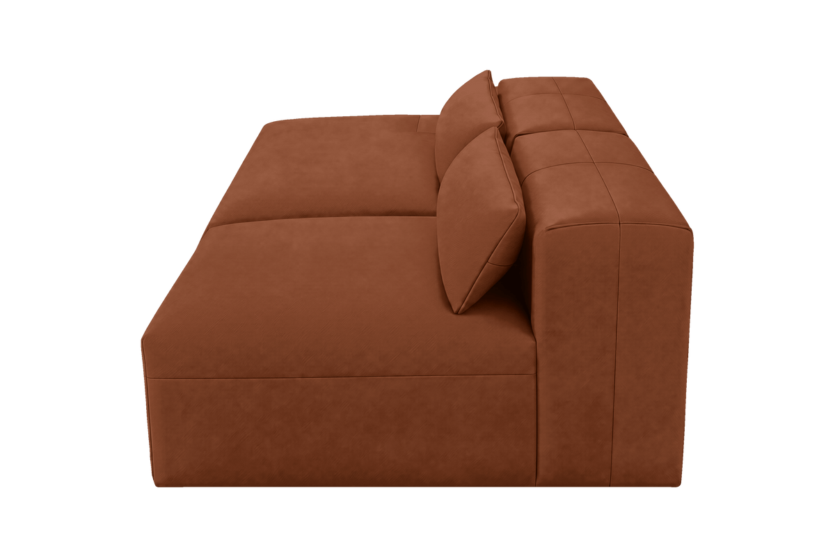 Jasmine Left Chaise Open Sofa in Dante Hazel