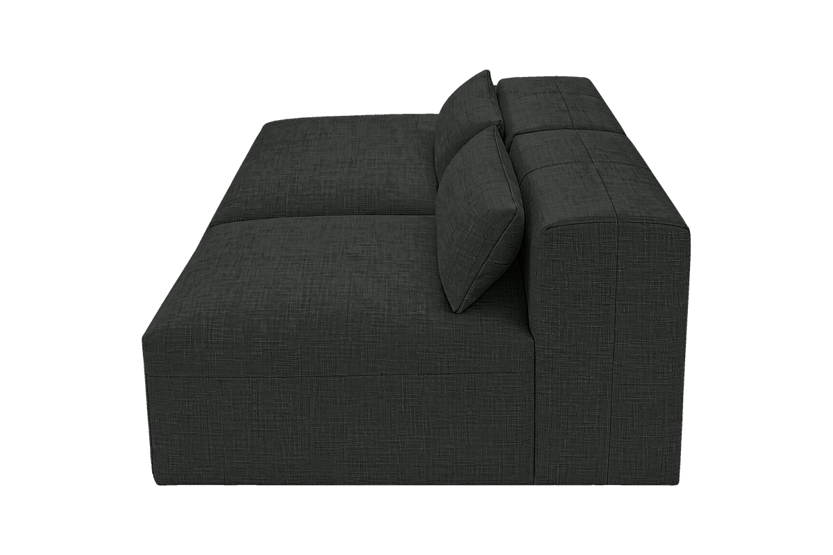 Jasmine Left Chaise Open Sofa in Mosquito Lola