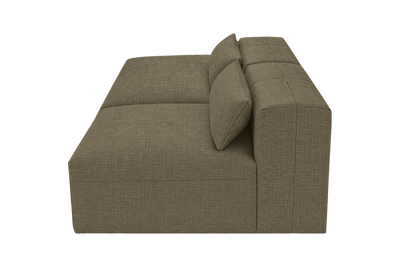 Jasmine Left Chaise Open Sofa in Mosquito Malibu