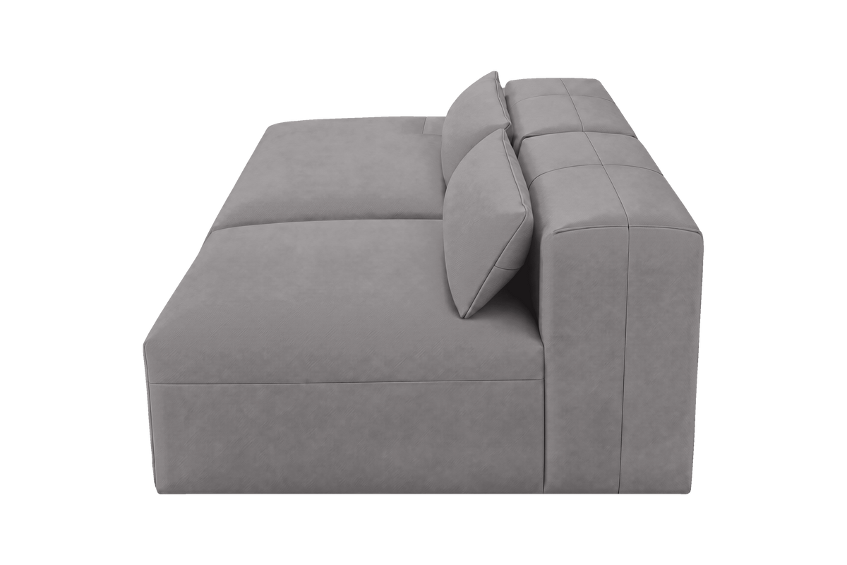 Jasmine Left Chaise Open Sofa in Dante Meteor