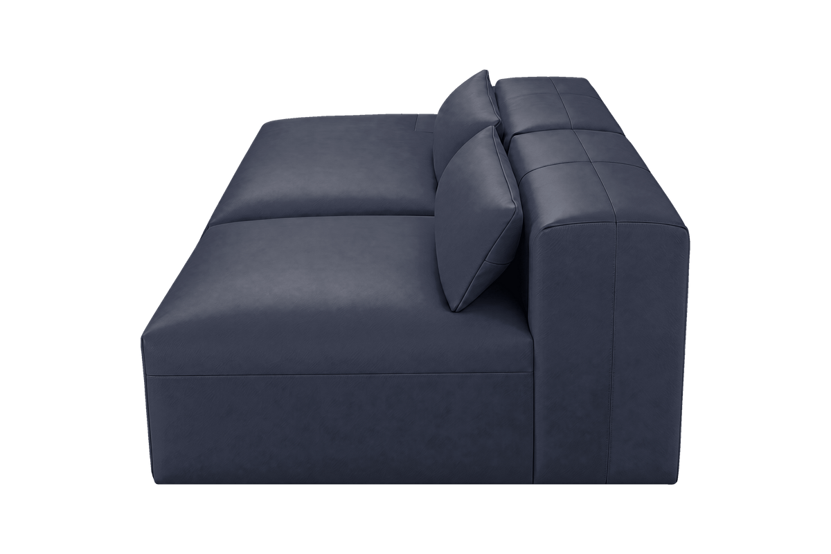 Jasmine Left Chaise Open Sofa in Momo Midnight