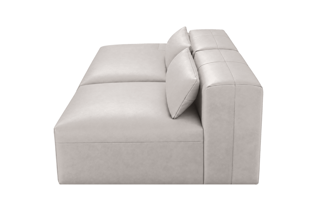 Jasmine Left Chaise Open Sofa in Momo Milky
