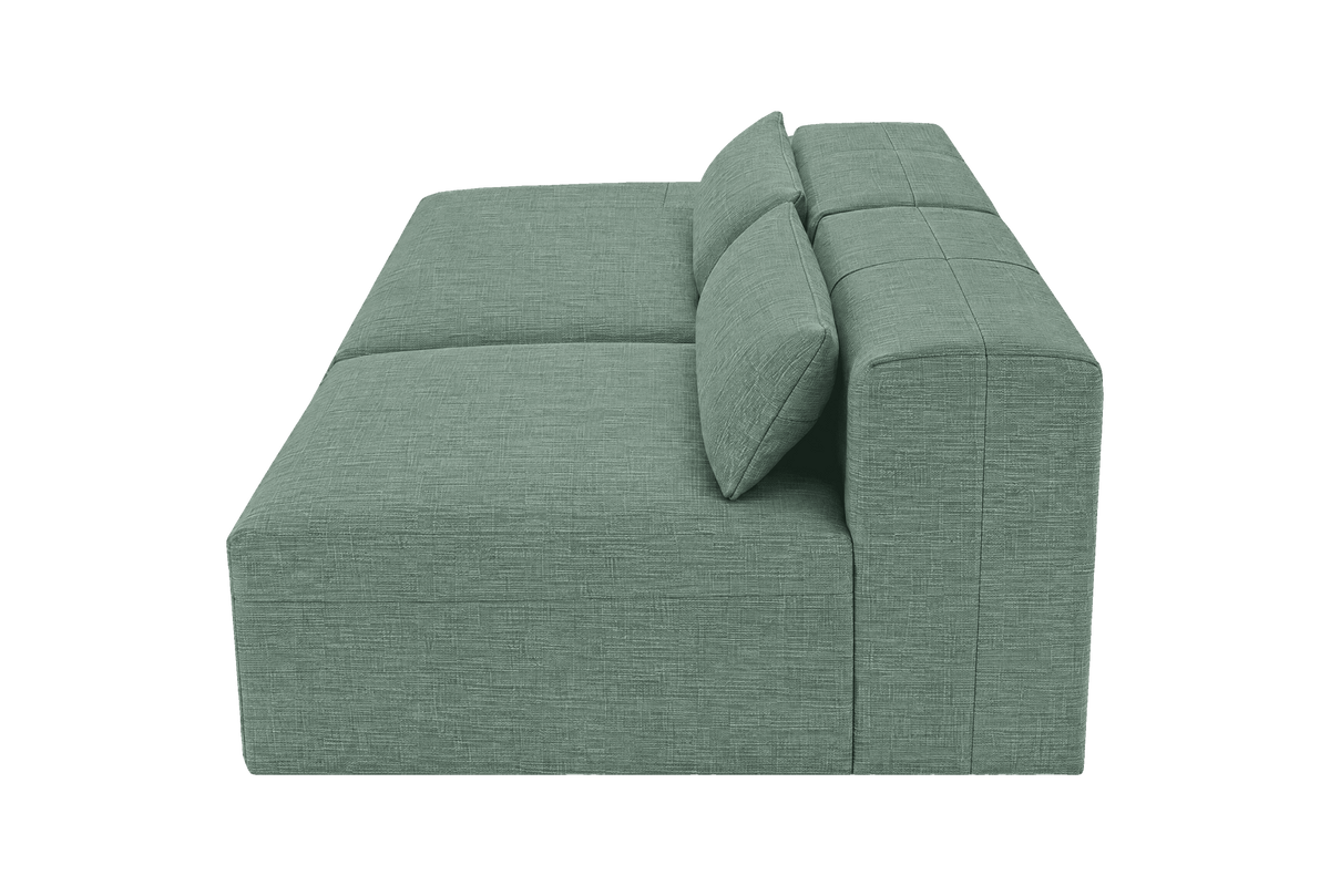Jasmine Left Chaise Open Sofa in Roni Nane