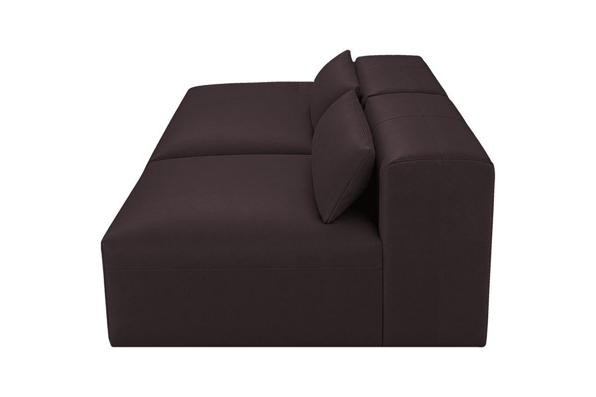 Jasmine Left Chaise Open Sofa in Momo Rollie