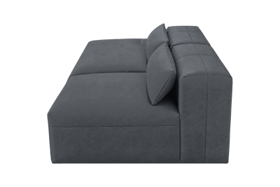 Jasmine Left Chaise Open Sofa in Dante Shark