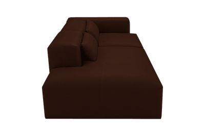 Jasmine Left Chaise Sofa in Momo Biscuit