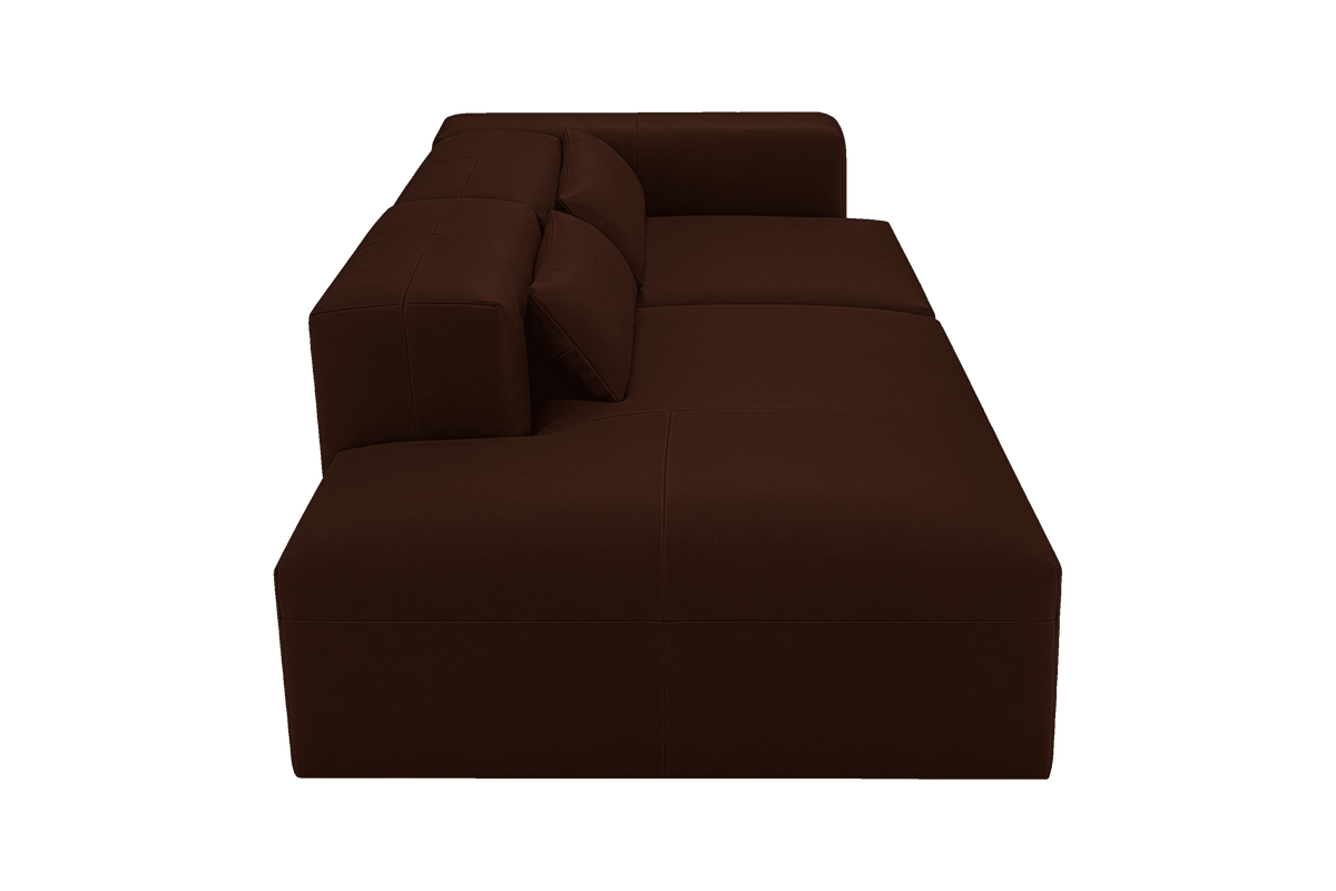Jasmine Left Chaise Sofa in Momo Biscuit